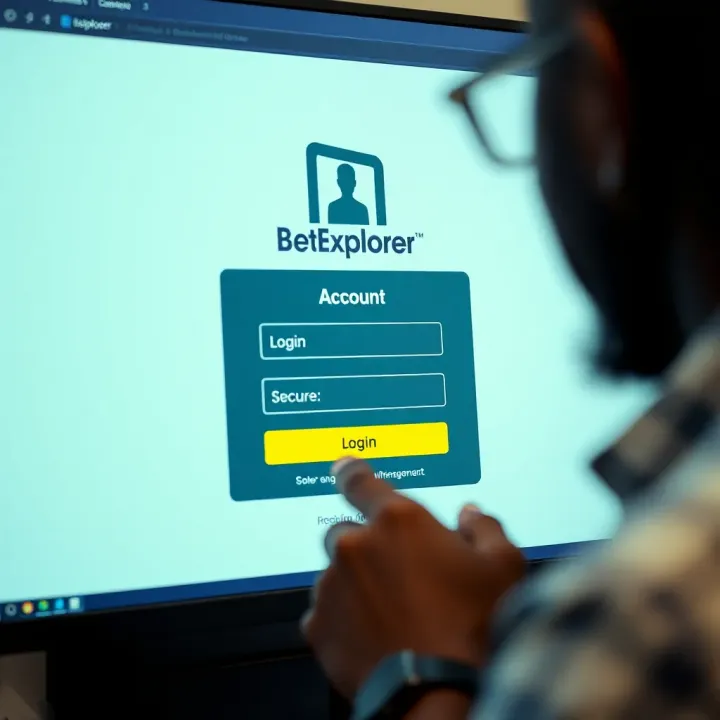 Mobile phone displaying BetExplorer registration page with Nigerian flag icon