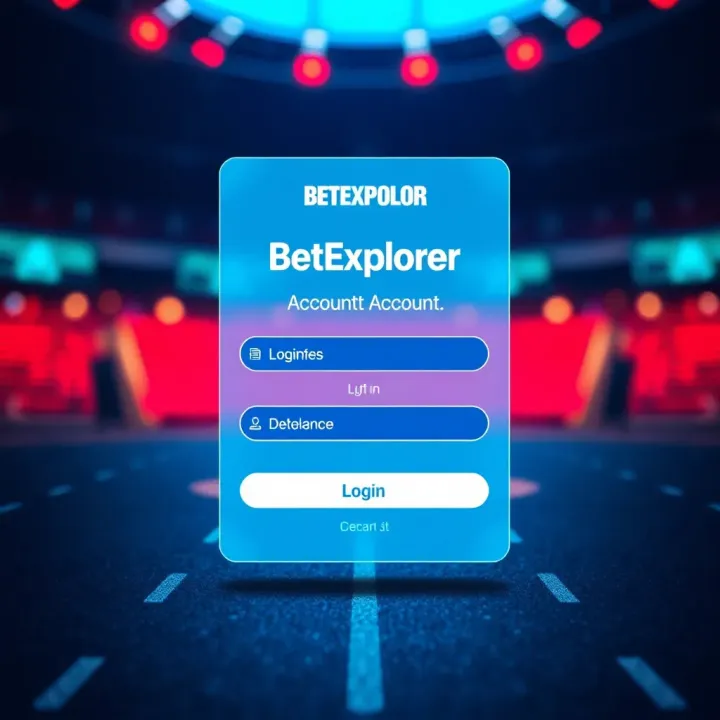 Login screen of BetExplorer NG showing secure access interface