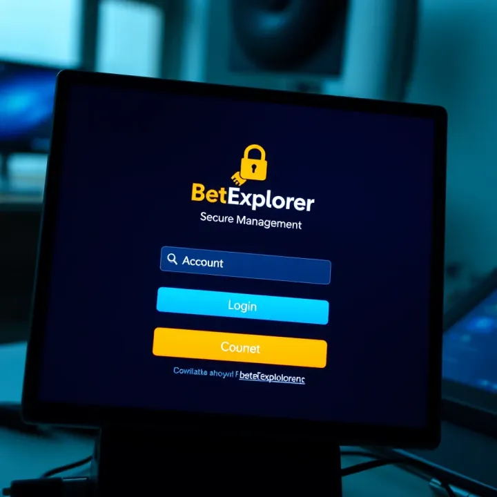 Graphic illustrating benefits of BetExplorer account including access to sports statistics and free sign-up