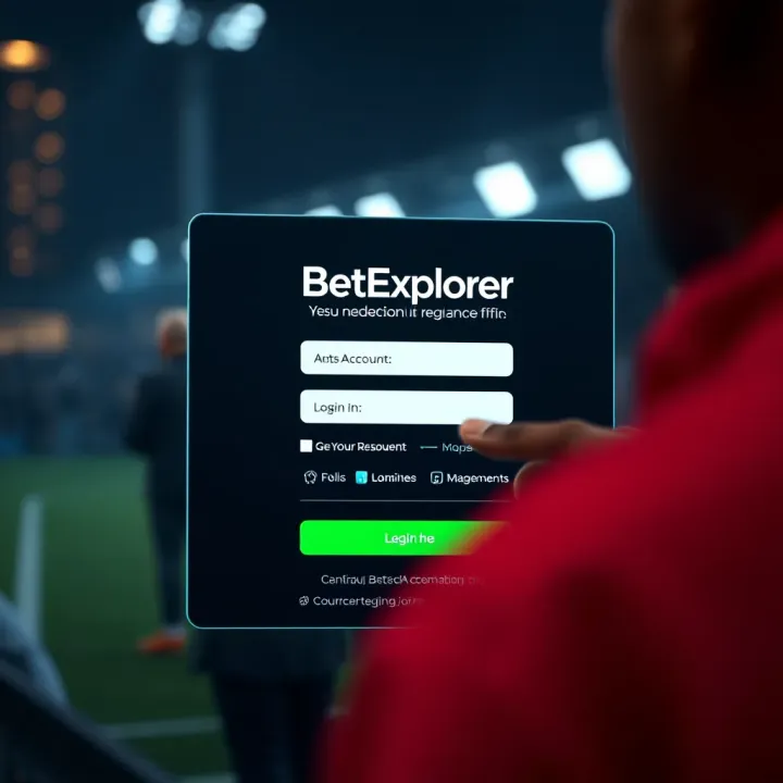 User interface showing BetExplorer Shop registration page on a desktop browser