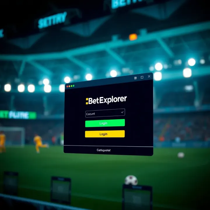Logging In to BetExplorer Account from Nigeria User entering login credentials on BetExplorer platform from Nigeria