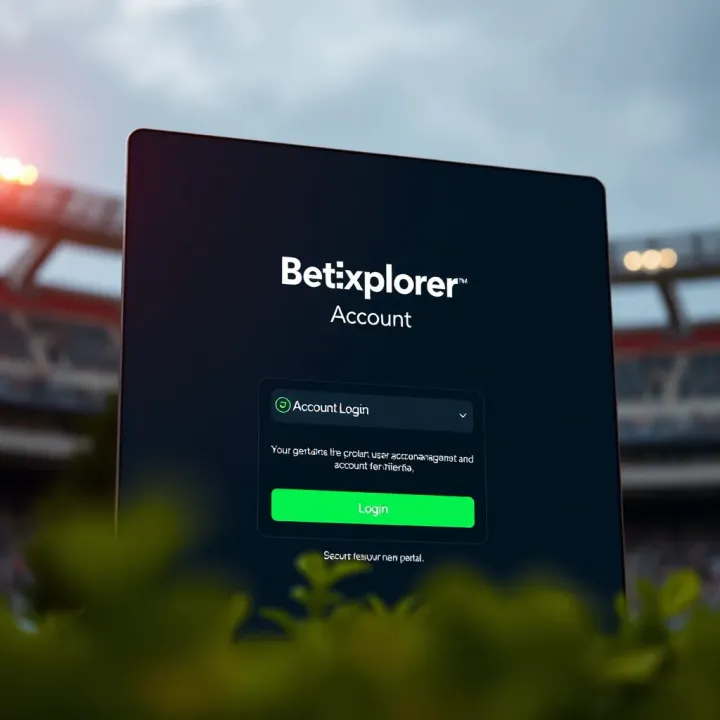 Illustration of login form on BetExplorer showing input fields and a login button