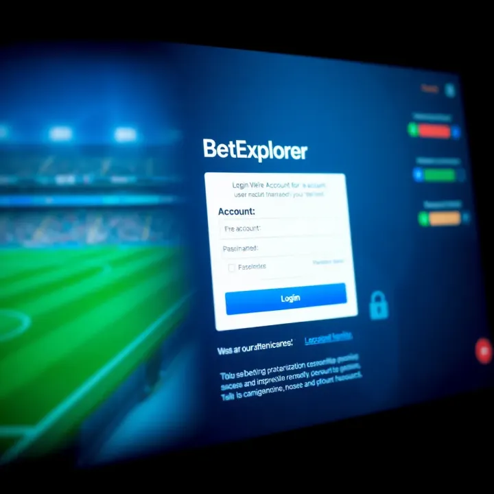 Illustration showing the BetExplorer bonus registration page on a digital device
