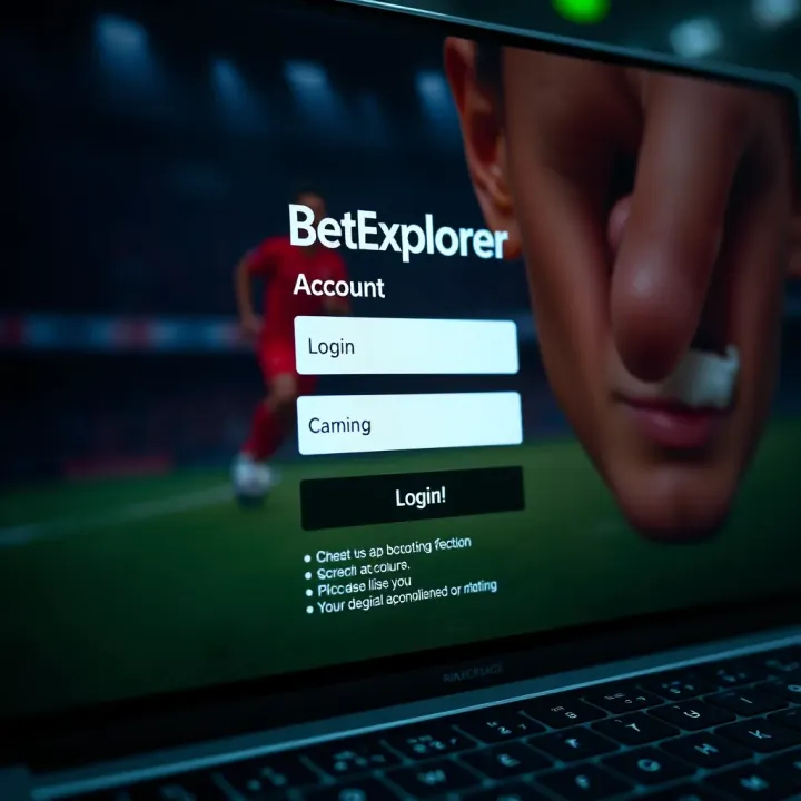Secure login screen highlighting account protection features on BetExplorer platform