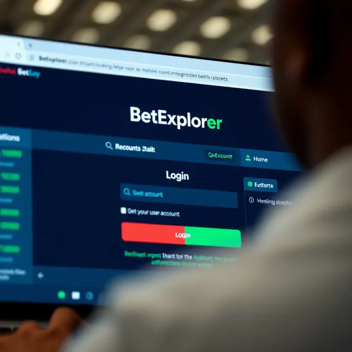 Screen displaying BetExplorer booking code input field